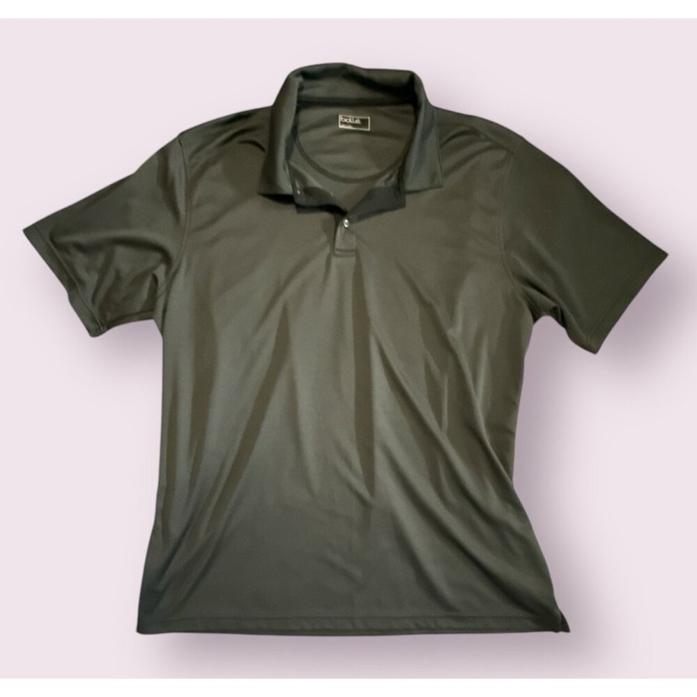 Bolle Shirt Mens XXL Gotham Gray Short Sleeve Performance Golf‎ Polo